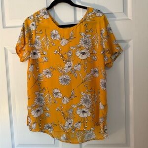 Floral Yellow Women's Top